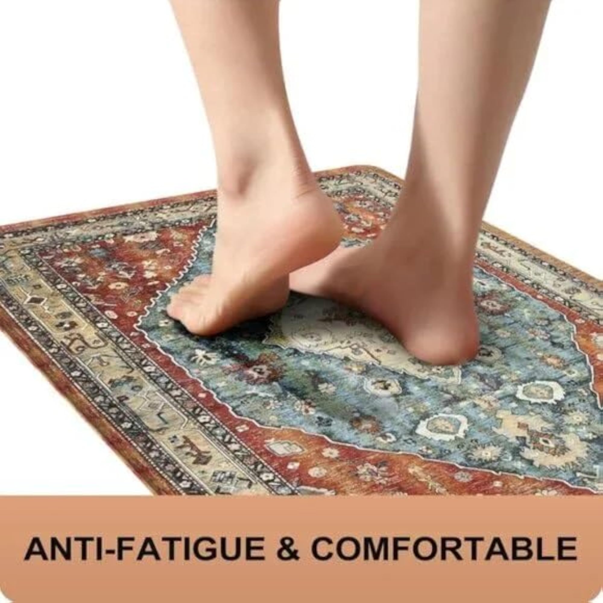 2 Piece Anti-Fatigue Kitchen Mats Rug Set, Waterproof
